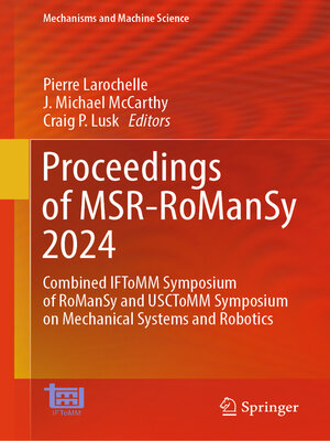 cover image of Proceedings of MSR-RoManSy 2024